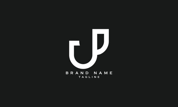 UJP, UPJ, JUP, JPU, PJU, PUJ, JP, PJ, UP, PU, Abstract initial monogram letter alphabet logo design