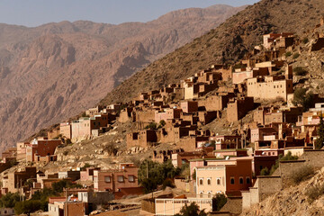Valle e antico Ksar di Timkyet, Marocco. regione di Tizerkine, Marocco. Africa del nord
