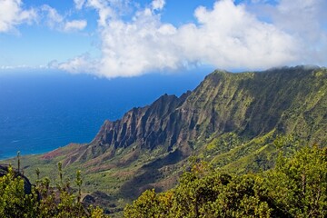 The Na Pali Coast is one of Kauai's most iconic landscapes. At the end of Koke'e State Park, you get a glimpse of the rugged cliffs that drop steeply to the Pacific