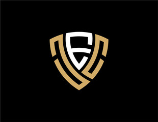 JEC creative letter logo design vector icon illustration