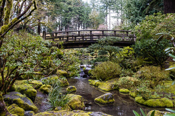 Portland Japanese Garden in Portland, Oregon.