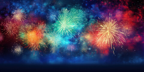 Naklejka premium Festive New Year and Christmas background