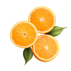 Orange fruit on transparent background PNG. Fruit concept popularly eaten around the world.