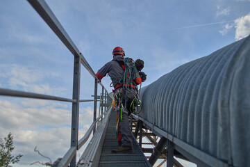 Rope access. Working at height