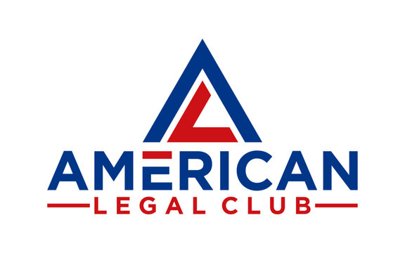 Abstract initial ALC triangle vector logo design