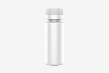 Plastic Bottle Mockup Isolated On WHite Background. 3d illustration