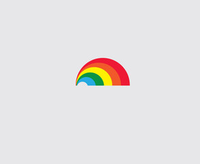 creative logo icon, rainbow