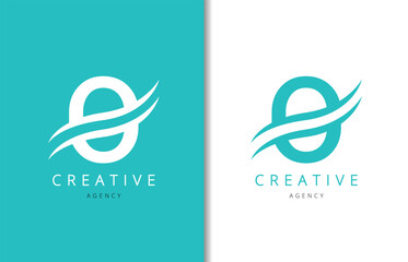 O Letter Logo Design with Background and Creative company logo. Modern Lettering Fashion Design. Vector illustration