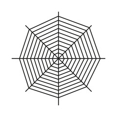 Obraz premium Halloween Spider Web