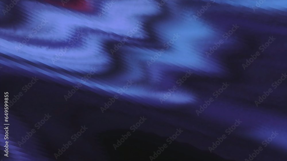Aufkleber moving waves of colorful cyber interference. motion. colorful ripples of moving 3d waves. colorful w