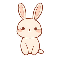 Cute little bunny, illustration，generative ai, 생성형, 인공지능, 