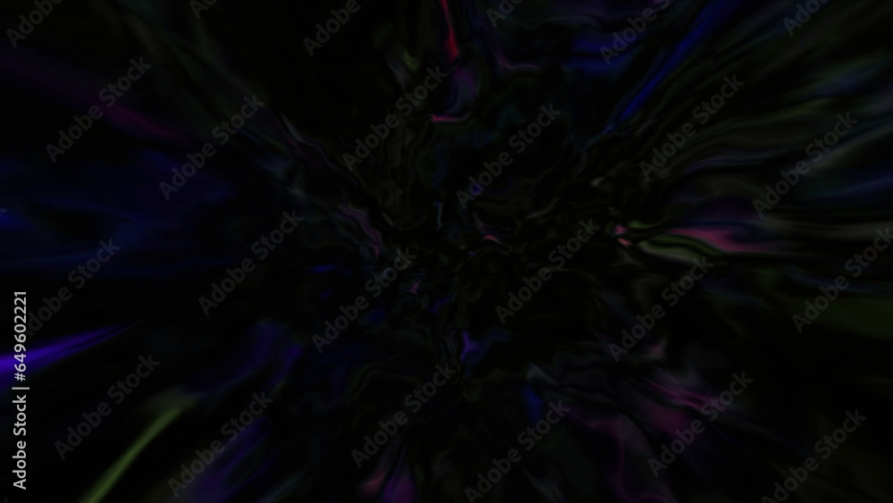 Poster Black background with muddy lines drawing the backlight. Motion. The lines in the animation create a network as a pattern.