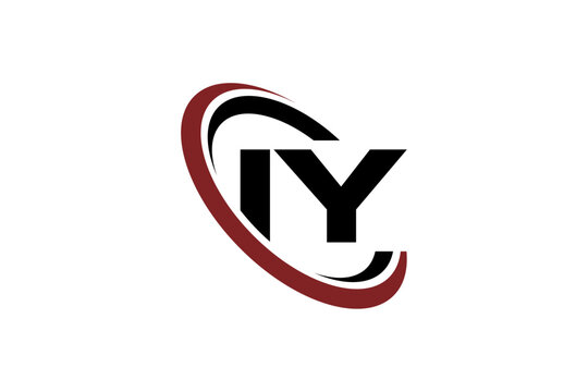 IY creative letter logo design vector icon illustration