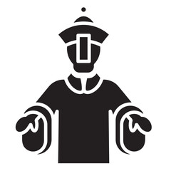 Chinese zombie glyph icon