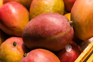 Close-up of fresh mango in a market