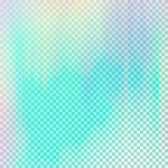 Transparent holographic vector texture. Rainbow foil, unicorn, iridescent, background, hologram shine effect. Pearlescent metal sparkly surface for design prints. Vector