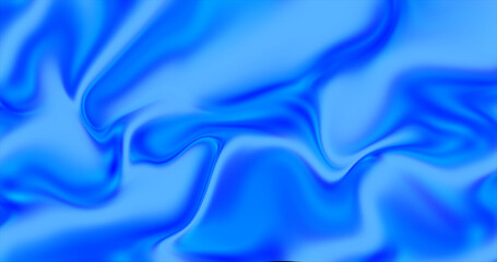 Abstract Liquid marble background of water waves, waves, and moving colorful liquid paint in high resolution. Blue-colored liquid marble background.