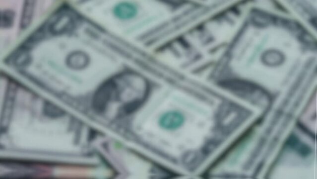 Inflation on dollar currency in the market. Increasing and decreasing value of money. Economic Depression. Inflation's impact on the Economy and Finance
