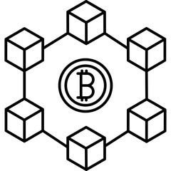 Obraz premium Block chain