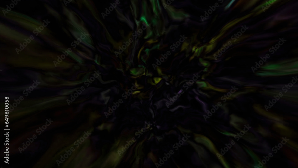 Poster Black background with muddy lines drawing the backlight. Motion. The lines in the animation create a network as a pattern.