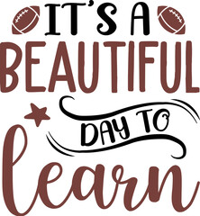 Fototapeta premium It's a beautiful day to learn 