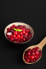 Frozen Lingonberry, Iced Cowberry, Snow Cranberry, Red Viburnum Berries, Frozen Lingonberry