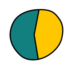 Fototapeta premium doodle pie chart