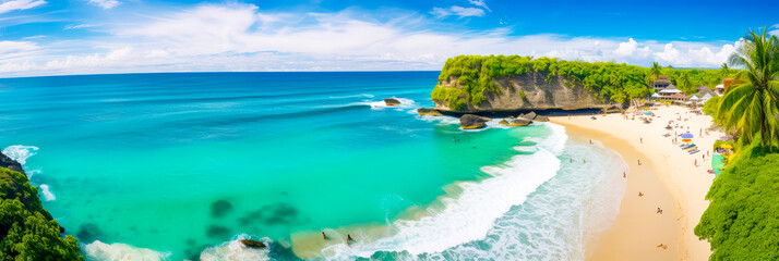 Fototapeta na wymiar Ein Strand auf Bali. Generiert mit KI