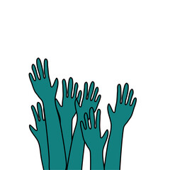 Obraz premium Rise your hand