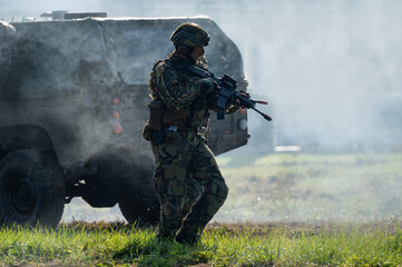 Military conflict.