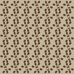 International Coffee Day Pattern Seamless Background
