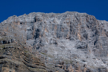 Fototapeta na wymiar Adamello Brenta natural park, mountains and lakes of Trentino, a UNESCO natural heritage site