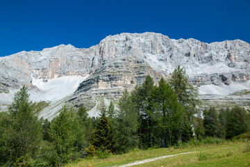 Adamello Brenta natural park, mountains and lakes of Trentino, a UNESCO natural heritage site