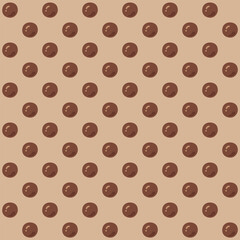 Bubble Tea Seamless Pattern, Boba Milk Tea Background.