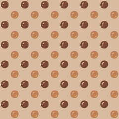 Bubble Tea Seamless Pattern, Boba Milk Tea Background.