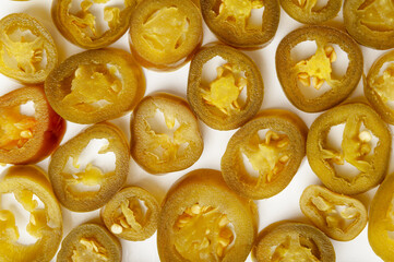 Pickled Jalapeno, Marinated Green Jalapenos, Hot Mexican Pepper Slices, Pickled Green Jalapeno