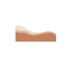 Curve Lines, Drops, Wave Collection of Abstract Design Element for Top, Bottom Page Web Site. Template of Modern Dividers Shapes for Website Pictogram Set. Isolated Vector Illustration.
