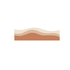 Curve Lines, Drops, Wave Collection of Abstract Design Element for Top, Bottom Page Web Site. Template of Modern Dividers Shapes for Website Pictogram Set. Isolated Vector Illustration.