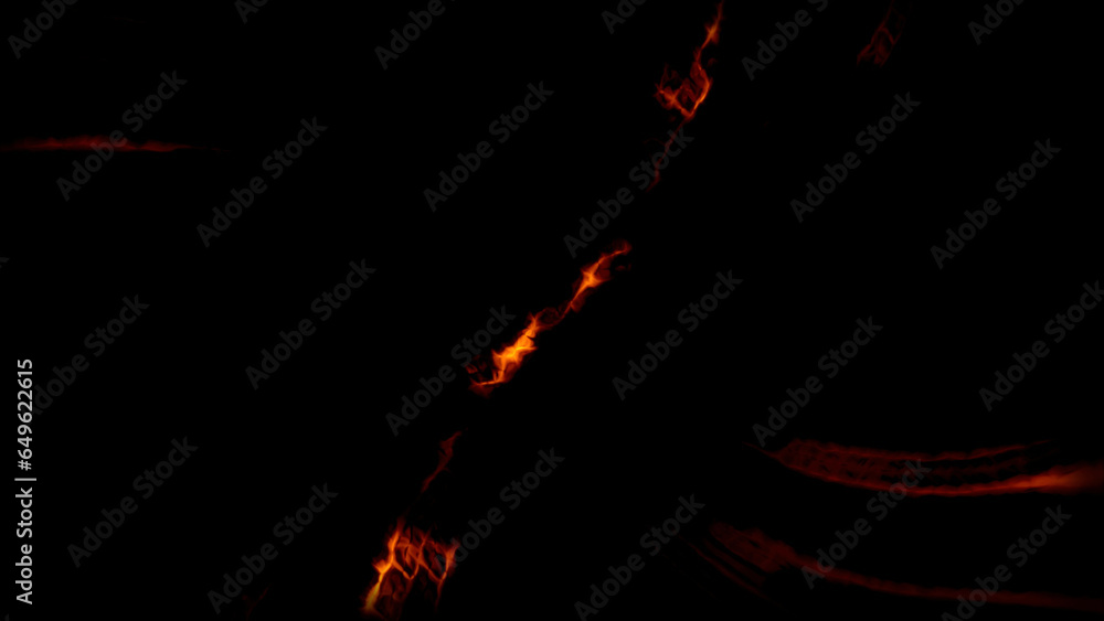 Poster walking light. motion. orange and blue light on a black background that is scattered on different si