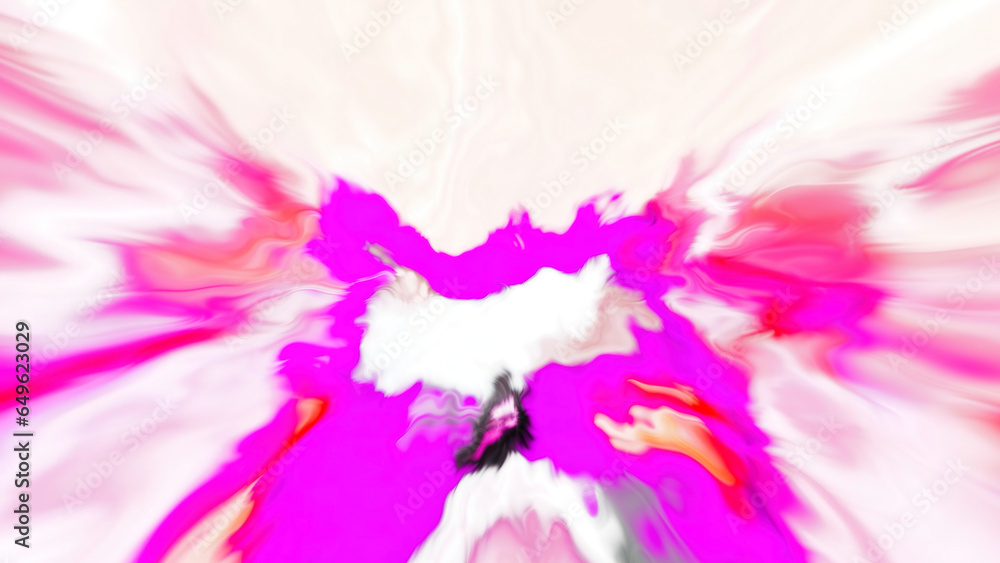 Poster neon bright patterns. motion. blurring blots in the animation that spread out in different direction