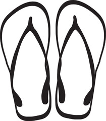 vector flip flop sandals