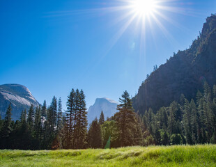 Yosemite Valley in California National Park in Summer
