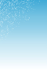 Gray Snow Vector Blue Background. Winter Silver