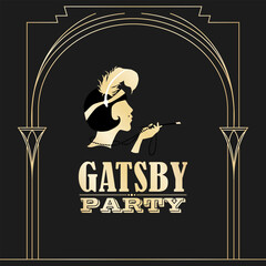 An invitation to a Gatsby-style party.