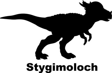 Stygimoloch Dinosaur silhouette dinosaur monogram dinosaur species dinosaur breed types of dinosaurs, types of dinosaurs, dinosaur monogram, dinosaur breed
