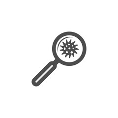 Bacteria icon isolated on transparent background