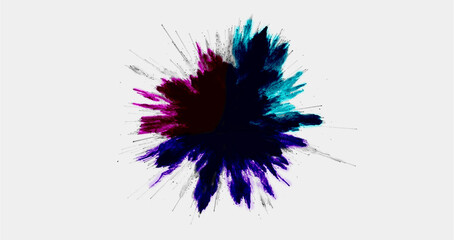 color explosion effect picture illustration. colorful captivating explosion illustration background 