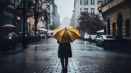 Umbrella Solitude: Embracing the Rain