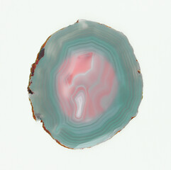 round background and texture of turquoise agate