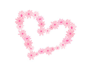 Slogan and daisy flower hand drawing vector design.